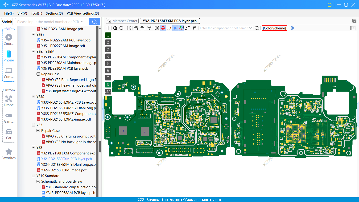 VIVO Y32-PD2158FEXM PCB Layer